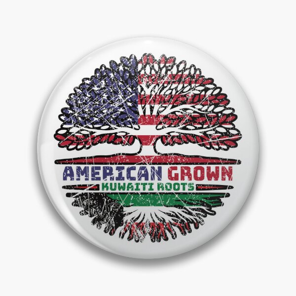 Item preview, Kuwait Kuwaiti US American USA United States Tree Roots Flag designed and sold by FlagX.
