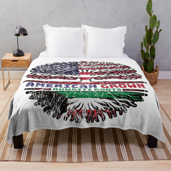 Item preview, Kuwait Kuwaiti US American USA United States Tree Roots Flag designed and sold by FlagX.
