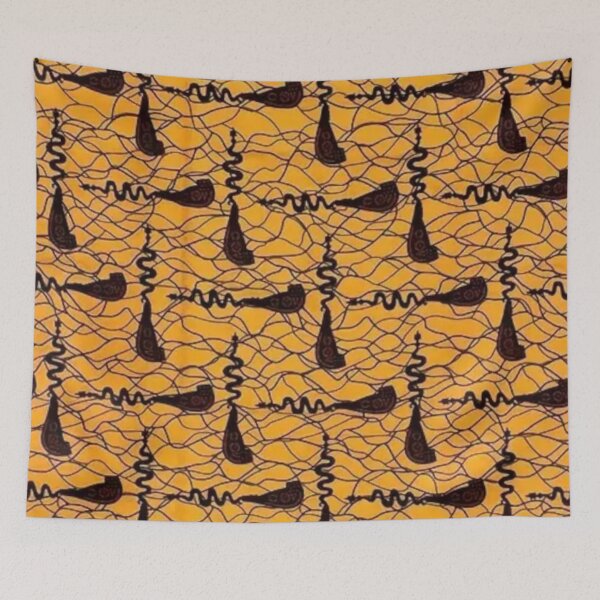 Item preview, African Colorful Ethnic Design Brown Yellow Orange designed and sold by ZedColors.