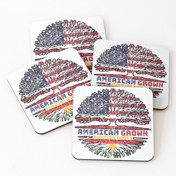 Item preview, Kurdistan Kurdish US American USA United States Tree Roots Flag designed and sold by FlagX.