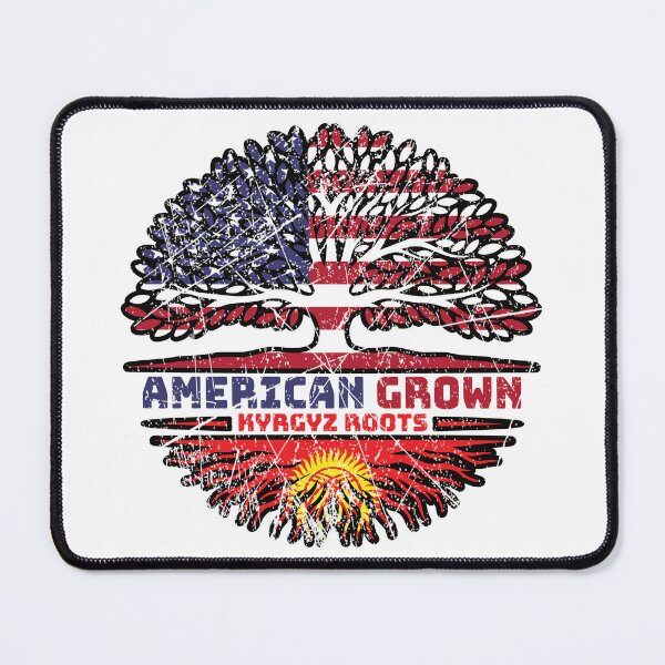 Item preview, Kyrgyzstan Kirghiz American USA Tree Roots Flag designed and sold by FlagX.