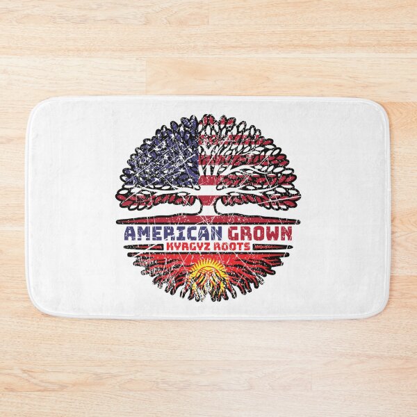 Item preview, Kyrgyzstan Kirghiz American USA Tree Roots Flag designed and sold by FlagX.