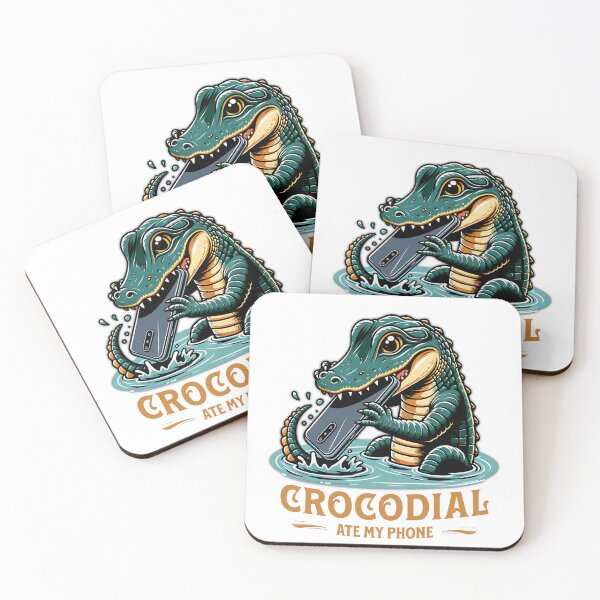 Item preview, Croco-dial Ate My Phone  designed and sold by Diane Gotti.