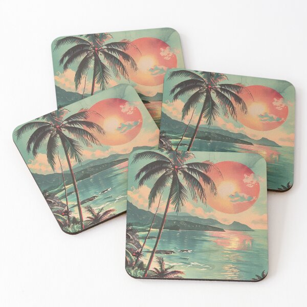 Item preview, Vintage Hawaiian Island Sunset Beach Travel Scenery designed and sold by LVTFCOarts.