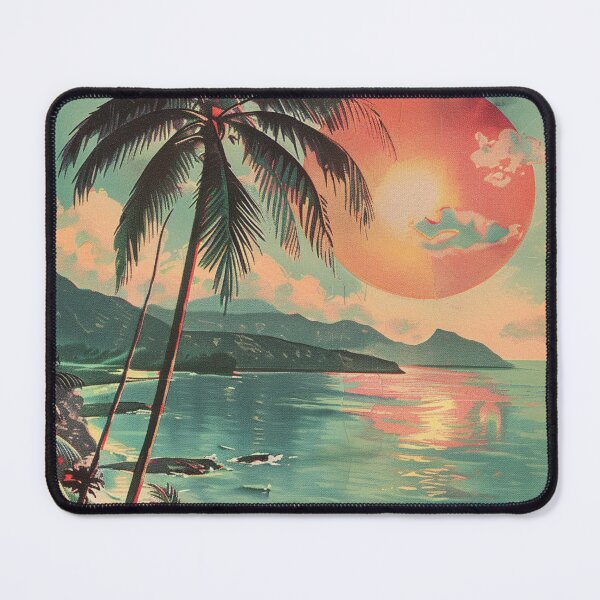 Item preview, Vintage Hawaiian Island Sunset Beach Travel Scenery designed and sold by LVTFCOarts.