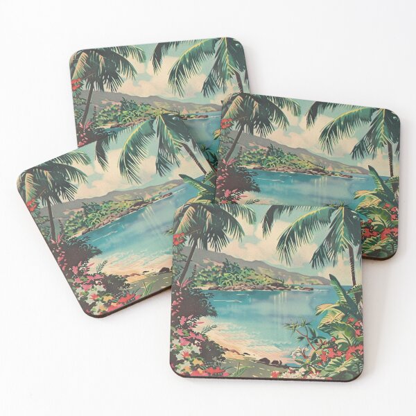 Item preview, Vintage Hawaii Beach Flower Palm Trees Graphic designed and sold by LVTFCOarts.