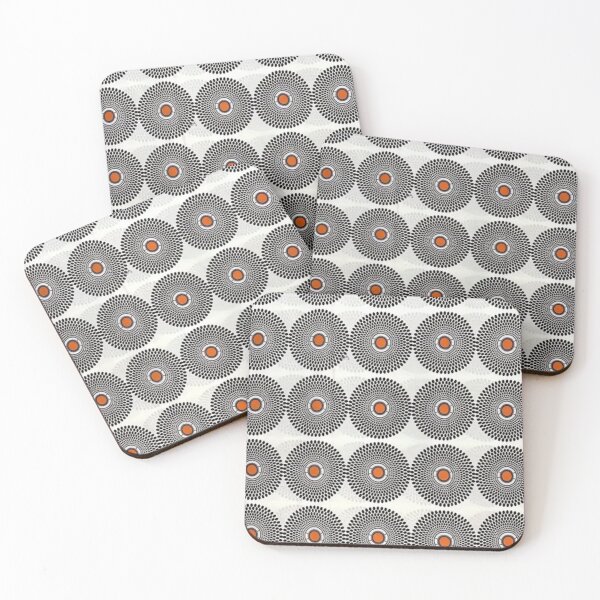 Item preview, African Colorful Ethnic Design White Black Orange designed and sold by ZedColors.