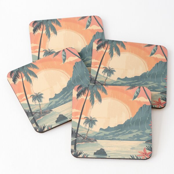Item preview, Vintage Tropical Hawaiian Beach Afternoon Vibe designed and sold by LVTFCOarts.