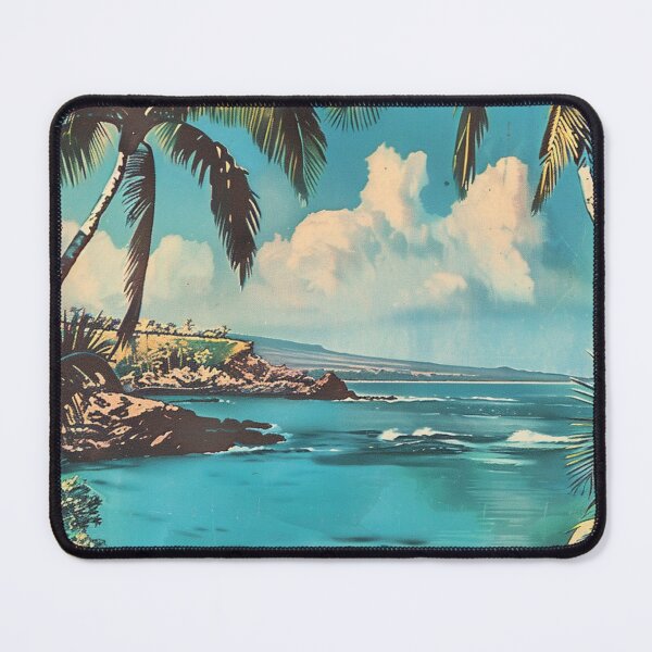 Item preview, Vintage Kauai Hawaii Beach Palm Trees Illustration designed and sold by LVTFCOarts.