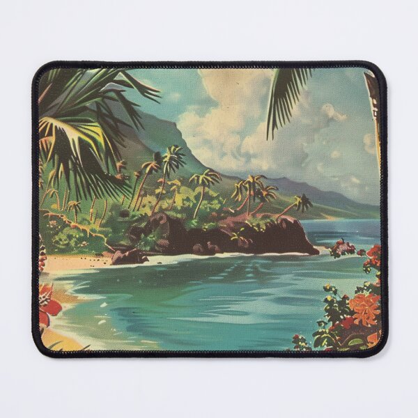 Item preview, Vintage Hawaii Kauai Beach Flowers Aesthetic Art designed and sold by LVTFCOarts.