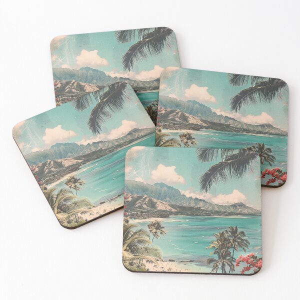 Item preview, Vintage Hawaii Beach Evening Clouds Travel Vibe designed and sold by LVTFCOarts.