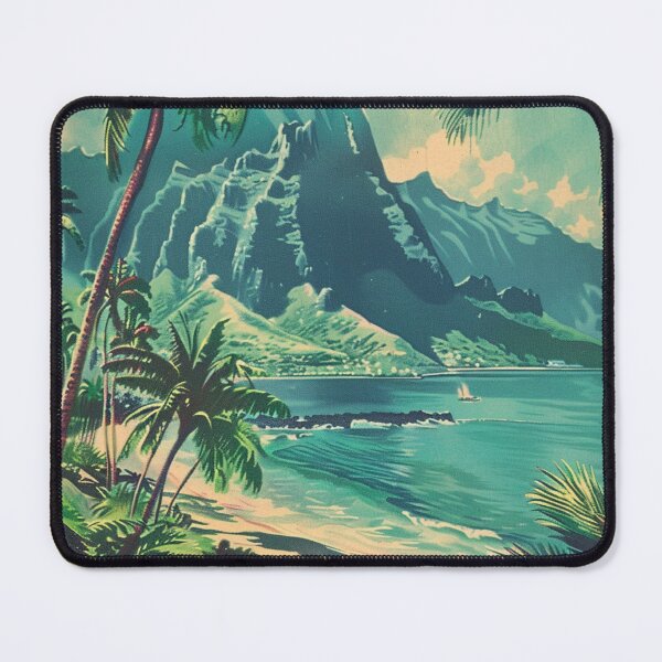 Item preview, Vintage Hawaii Island Coast Beach Sunset Art designed and sold by LVTFCOarts.