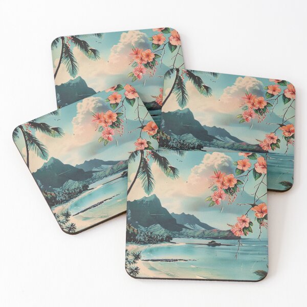 Item preview, Vintage Hawaii Pastel Sunset Clouds Beach Aesthetic designed and sold by LVTFCOarts.