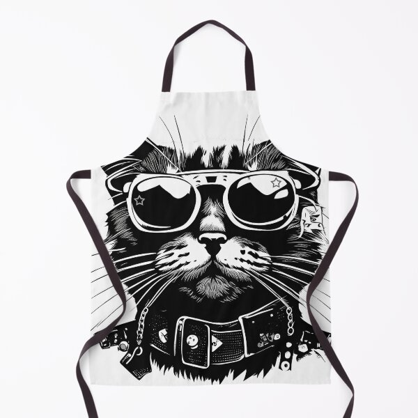 Item preview, Cat in punk rock style designed and sold by dedoma.
