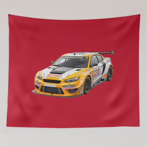 Item preview, Cool Yellow Street Racing Drift Car designed and sold by TheArtOfPat.