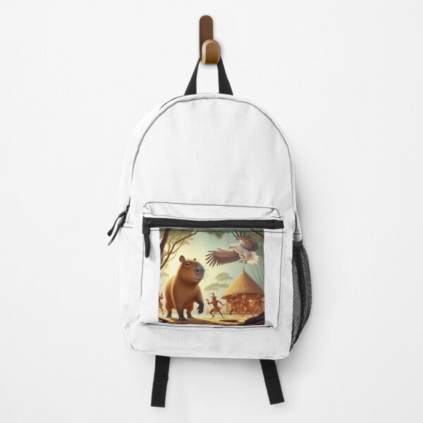 Item preview, Capybara Visits Aboriginal Tribe3 designed and sold by Capybara Art Lover.