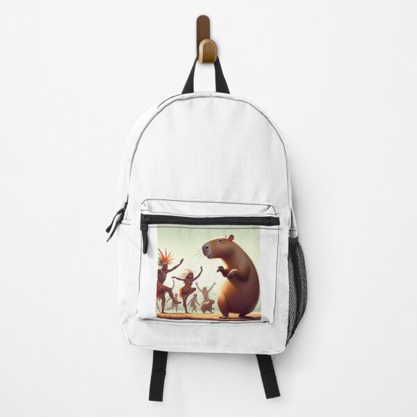 Item preview, Capybara Visits Aboriginal Tribe6 designed and sold by Capybara Art Lover.