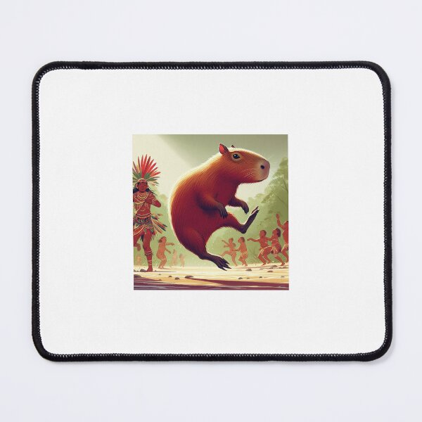 Item preview, Capybara Visits Aboriginal Tribe7 designed and sold by Capybara Art Lover.