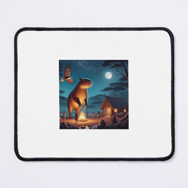 Item preview, Capybara Visits Aboriginal Tribe8 designed and sold by Capybara Art Lover.