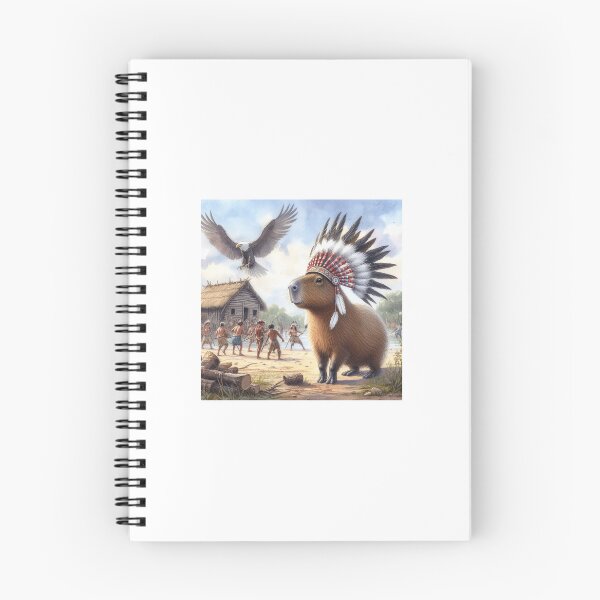Item preview, Capybara Visits Aboriginal Tribe10 designed and sold by Capybara Art Lover.