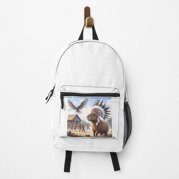 Item preview, Capybara Visits Aboriginal Tribe10 designed and sold by Capybara Art Lover.