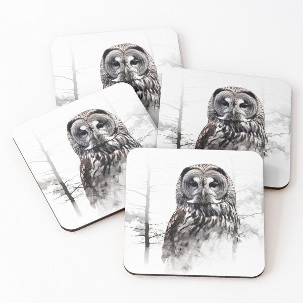 Item preview, Double Exposure Owl and Forest Illustration designed and sold by Roxane Bay.