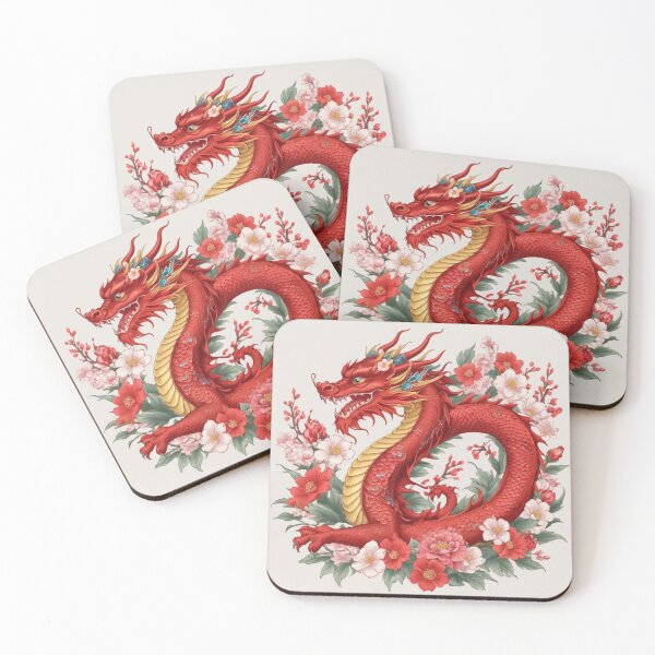 Item preview, "Crimson Blossom: Dragon's Embrace" designed and sold by Motivamujer.
