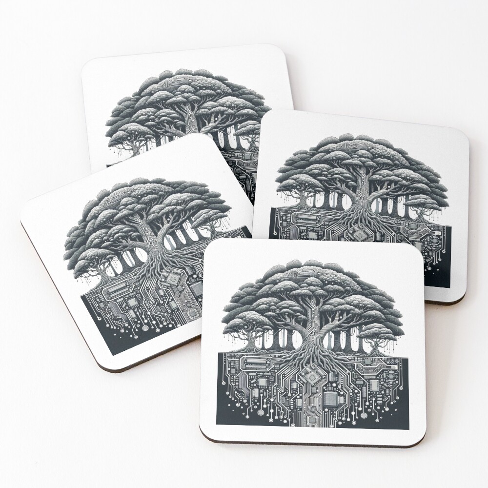 Item preview, Coasters (Set of 4) designed and sold by pixelpulsenyc.