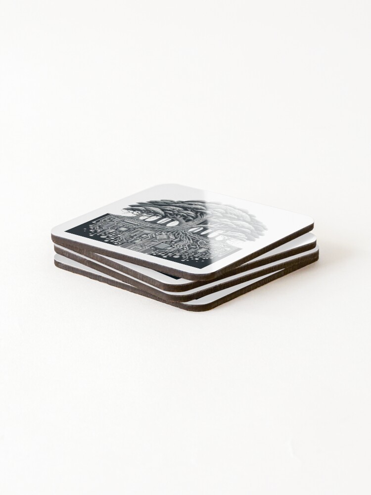 Thumbnail 4 of 5, Coasters (Set of 4), Tech Roots designed and sold by pixelpulsenyc.