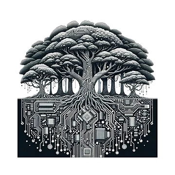 Artwork thumbnail, Tech Roots by pixelpulsenyc