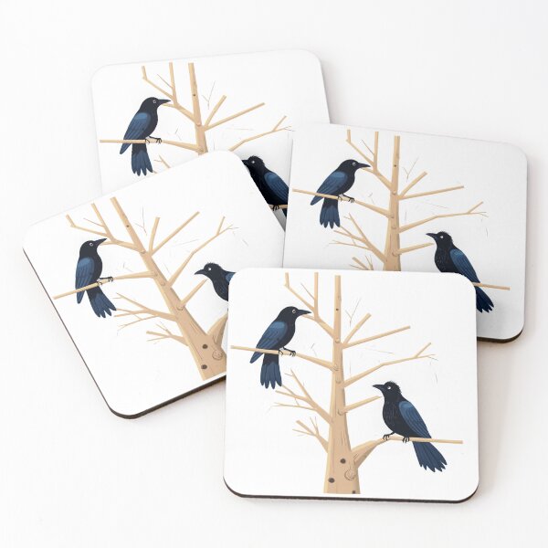 Item preview, Crow Friends on the Tree designed and sold by omerfdln34.