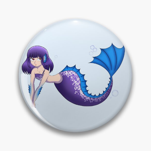 Item preview, bright bluish purple mermaid designed and sold by DaizziDesigns.