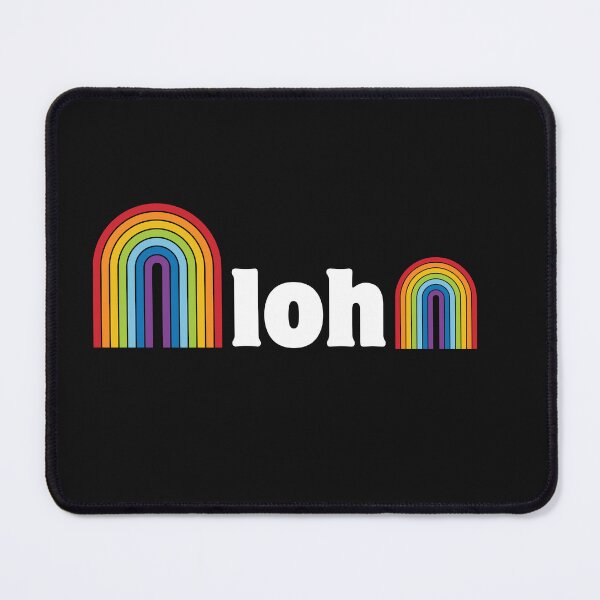 Item preview, Double Rainbow Aloha - white text designed and sold by Whatdoesmilosee.