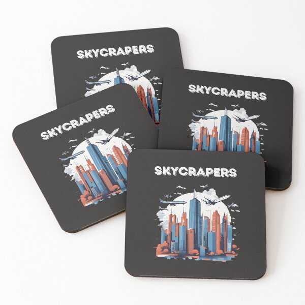 Item preview, Cool t-shirt for those who like skyscrapers and airplanes- 'SKYCRAPERS'. designed and sold by Gadget80.