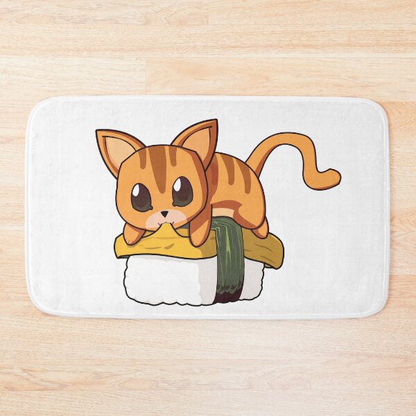 Item preview, Orange Cat Tamago Sushi designed and sold by myanko.