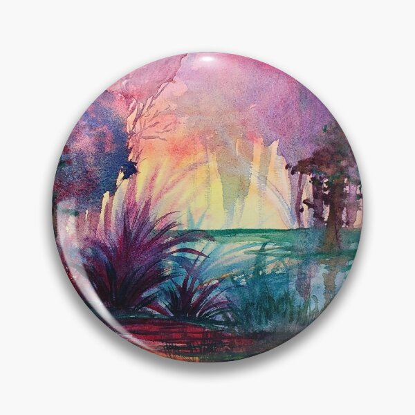 Item preview, Sunset on the Bayou - Ink Wash Painting by TSteele.Art designed and sold by TSteeleArt.