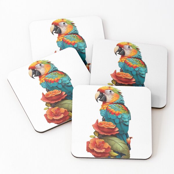 Item preview,  Parrot With Flowers  designed and sold by Angelle55.