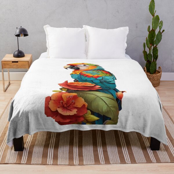 Item preview, Parrot With Flowers designed and sold by Angelle55.