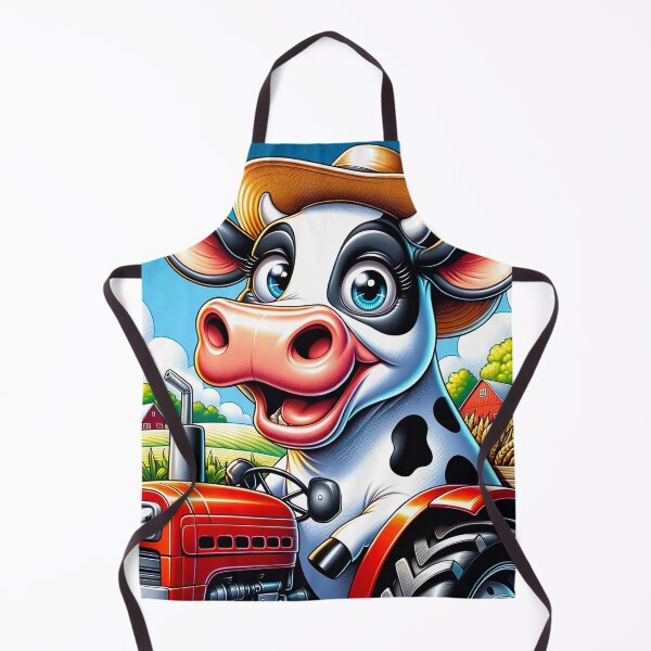 Item preview, Funny Cartoon Cow: A Whimsical Farm Adventure designed and sold by Moo-larious Creations From Down Udder.