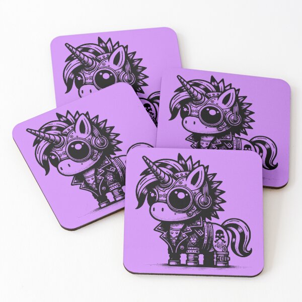 Item preview, Whimsigoth Cyberpunk Cyborg Unicorn Vintage Inspired Art Design designed and sold by dreamsagellc.
