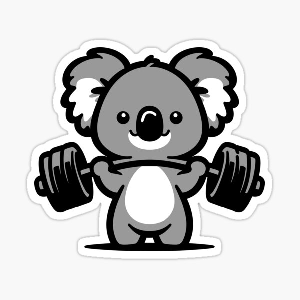 Item preview, Weightlifting Koala designed and sold by theartfulaspie.