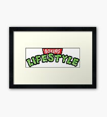 Boxing with TMNT ARTWORK Framed Print