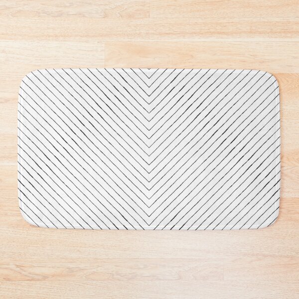 Item preview, Chevron Pencil Sketch Line Art - Snow + Coal designed and sold by Irene Estelle.