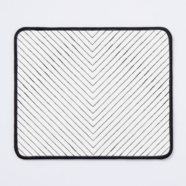 Item preview, Chevron Pencil Sketch Line Art - Snow + Coal designed and sold by Irene Estelle.