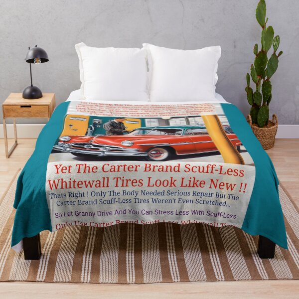 Item preview, Carter Brand Scuff-Less Whitewalls Old Lady, Retro-Automotive Ad Reimagined designed and sold by Hall-O-Gram.