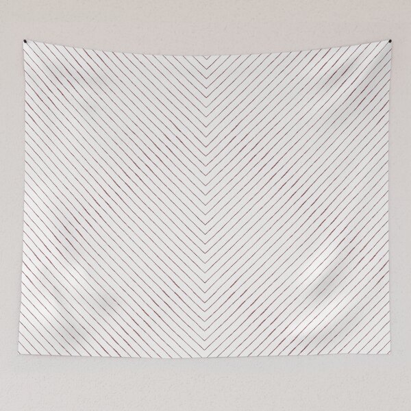Item preview, Chevron Pencil Sketch Line Art - Snow + Ruby designed and sold by Irene Estelle.
