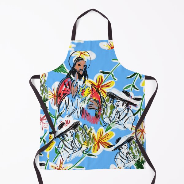 Item preview, Sacred heart of Jesus Vicente Fernandez blue composition designed and sold by corazonbysergio.