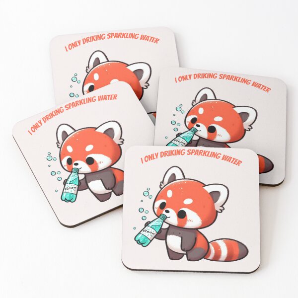 Item preview, Sparkling Water Red Panda designed and sold by LemuellTrends.