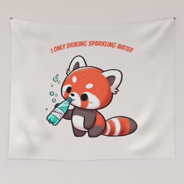 Item preview, Sparkling Water Red Panda designed and sold by LemuellTrends.