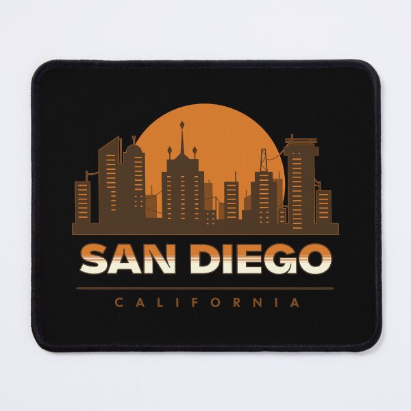 Item preview, San Diego California Cityscape SD Wave designed and sold by Odetee.